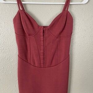 Wild Fable Mini Dress in Burgundy